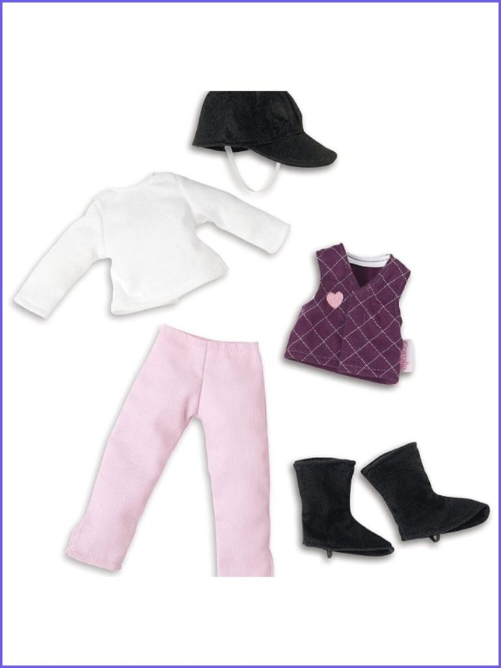 Corolle Outfit for Doll 12"- Les Chéries Equestrian Set (Horse-Rider)New In Box